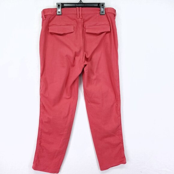 Pistola Utility Casual Pants Womens 29 Cropped Red Flat Front With Pockets - Picture 2 of 14
